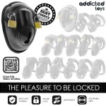 ADDICTED TOYS LOCKED - BEZKLUCZYKOWA KLATKA NA PENISA 11,5 CM